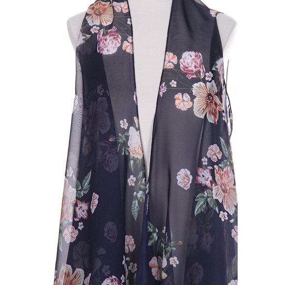 Code22 Big Floral Pattern Printing Cover Up - Picture 4 of 4